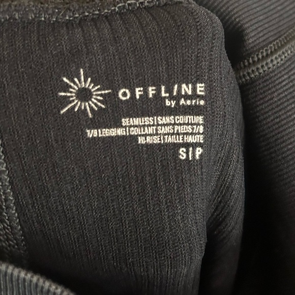 NWT OFFLINE By Aerie Seamless Cable High Waisted Legging 7/8 Size Small - Picture 4 of 7